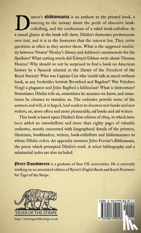 Dibdin, Thomas Frognall, Danckwerts, Peter - Bibliomania or Book Madness