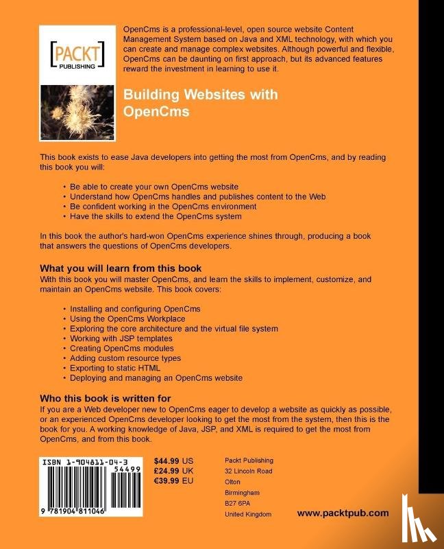 Butcher, Matt - Building Websites with OpenCms