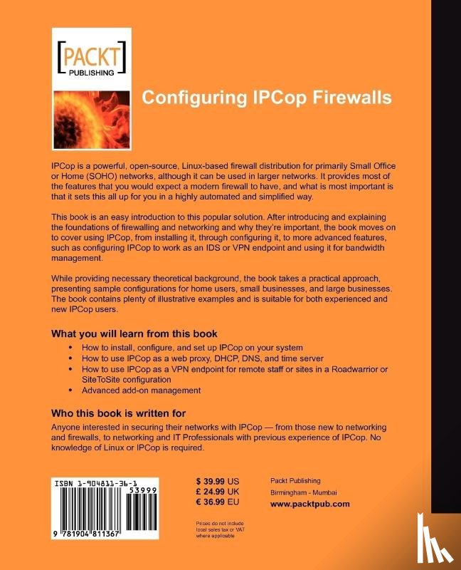 Dempster, Barrie, Eaton-Lee, James - Configuring IPCop Firewalls: Closing Borders with Open Source
