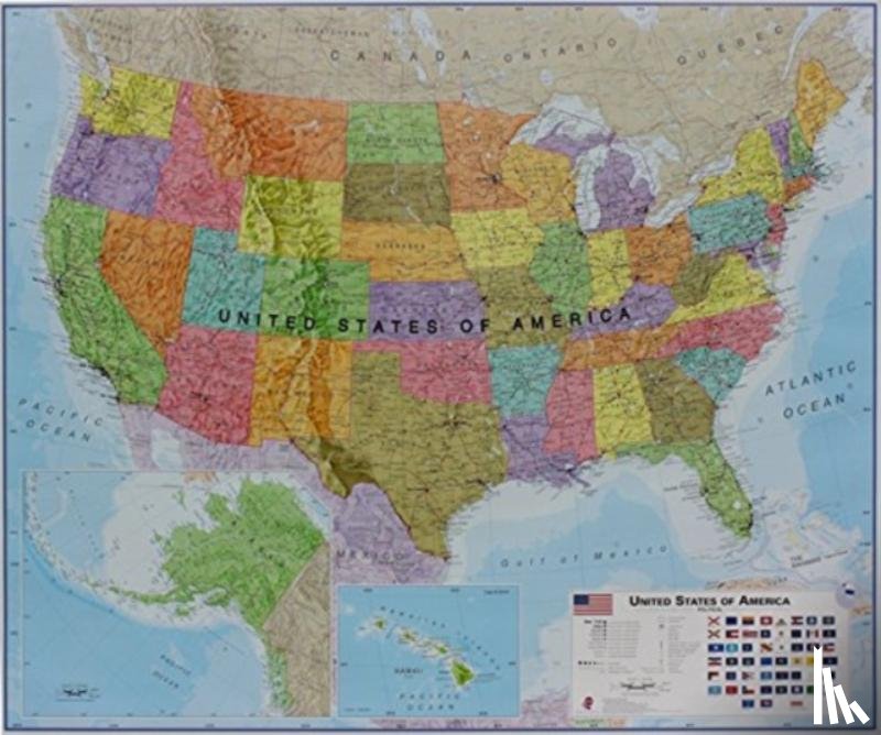  - USA political laminated