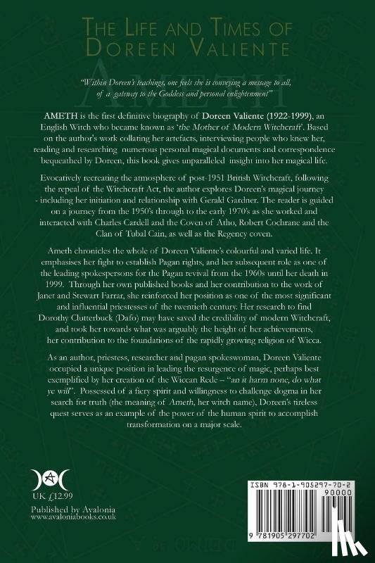 Tapsell, Jonathan - Ameth: The Life and Times of Doreen Valiente