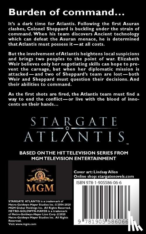 Christensen, Elizabeth - Stargate Atlantis: Casualties of War