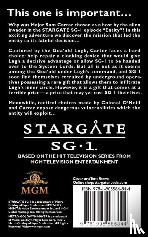 Sinard, Susannah Parker - STARGATE SG-1 Infiltration