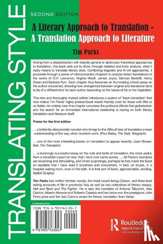 Parks, Tim - Translating Style