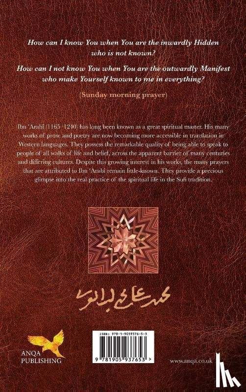Ibn 'Arabi, Muhyiddin - Prayers for the Week