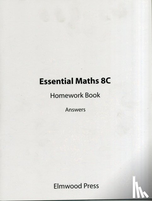 White, Michael - Essential Maths 8C Homework Answers