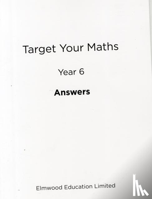 Pearce, Stephen - Target Your Maths Year 6 Answer Book