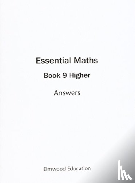 Rayner, David - Essential Maths 9 Higher Answers
