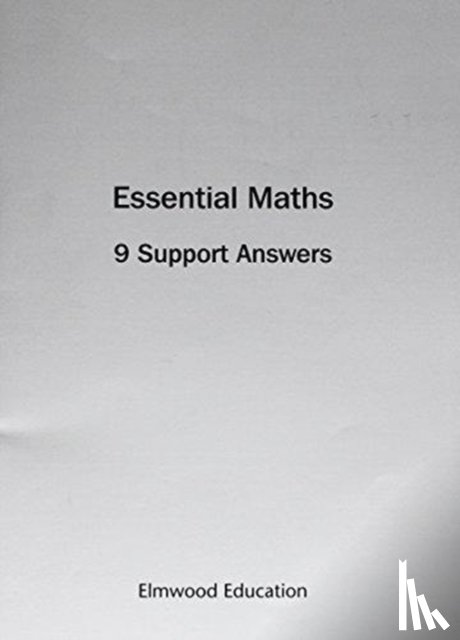 White, Michael - Essential Maths 9 Support Answers