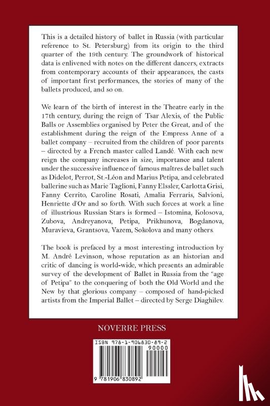 Beaumont, Cyril W - A History of Ballet in Russia (1613 - 1881)