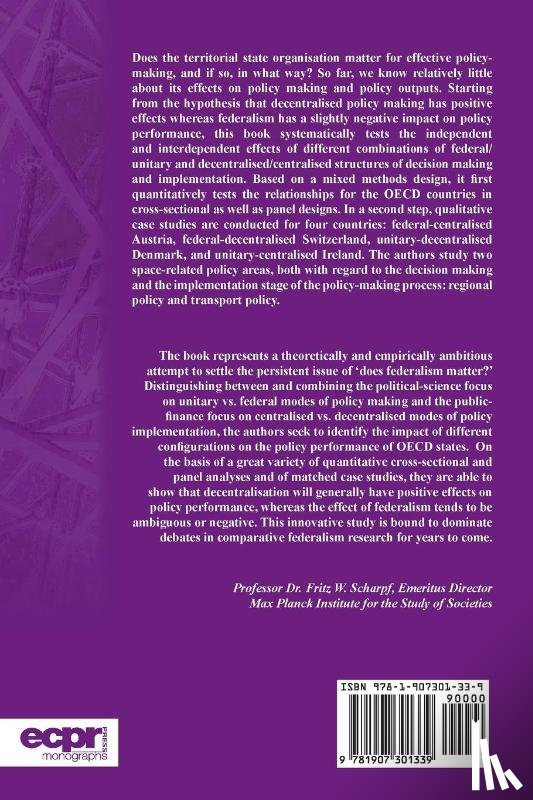 Kaiser, Andre Dr, Biela, Jan, Hennl, Annika - Policy Making in Multilevel Systems