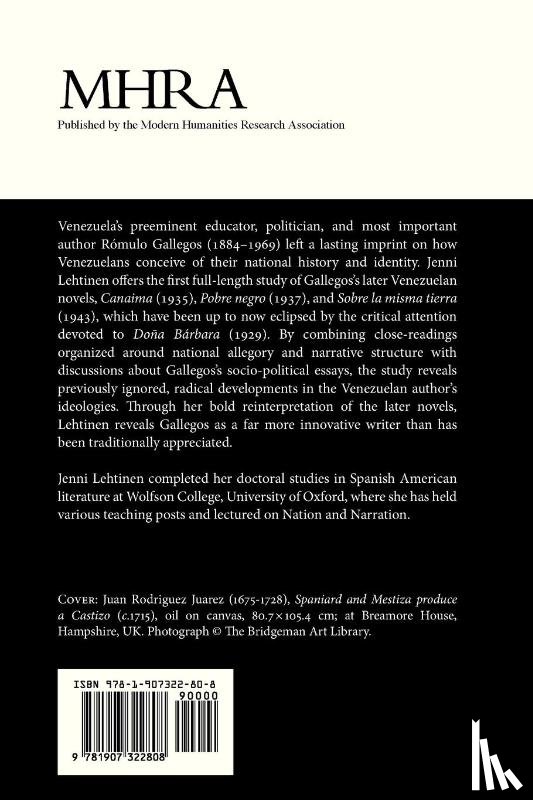 Lehtinen, Jenni M. - Narrative and National Allegory in Romulo Gallegos's Venezuela