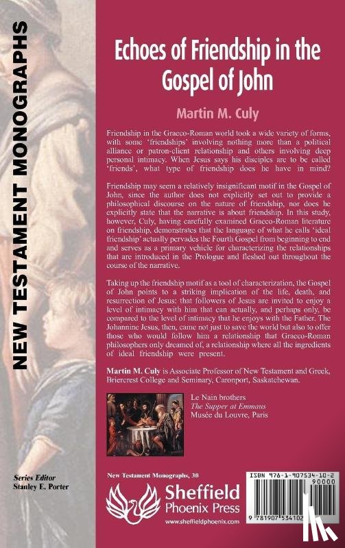 Culy, Martin M. - Echoes of Friendship in the Gospel of John