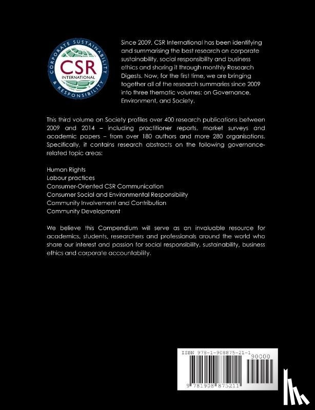 Visser, Wayne, Magureanu, Ileana, Yadav, Karina - The CSR International Research Compendium