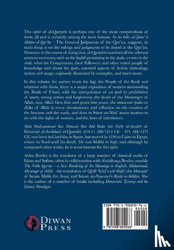 Al-Qurtubi, Abu 'abdullah Muhammad - Tafsir al-Qurtubi Vol. 4