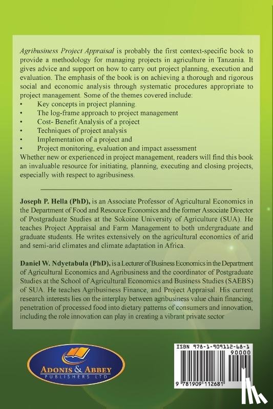  - Agribusiness Project Appraisal