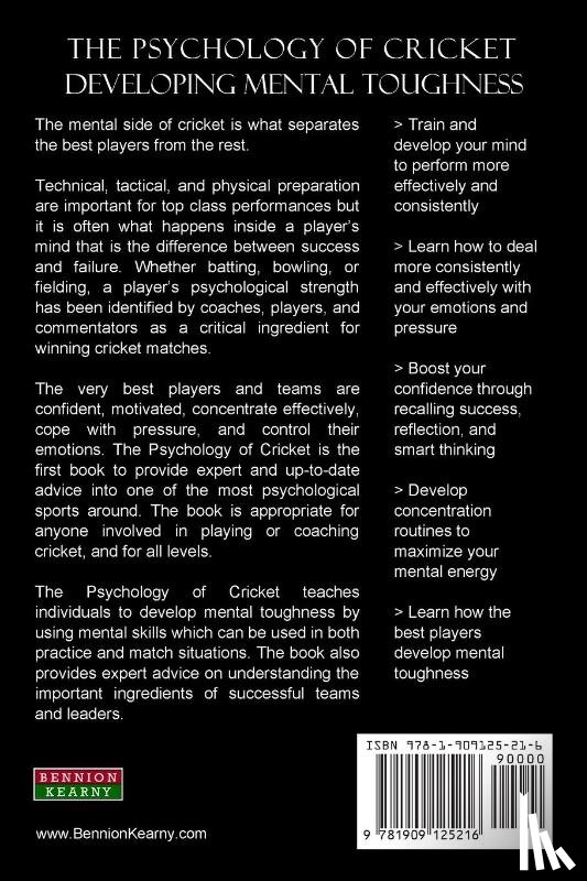 Cotterill, Stewart, Barker, Jamie - The Psychology of Cricket