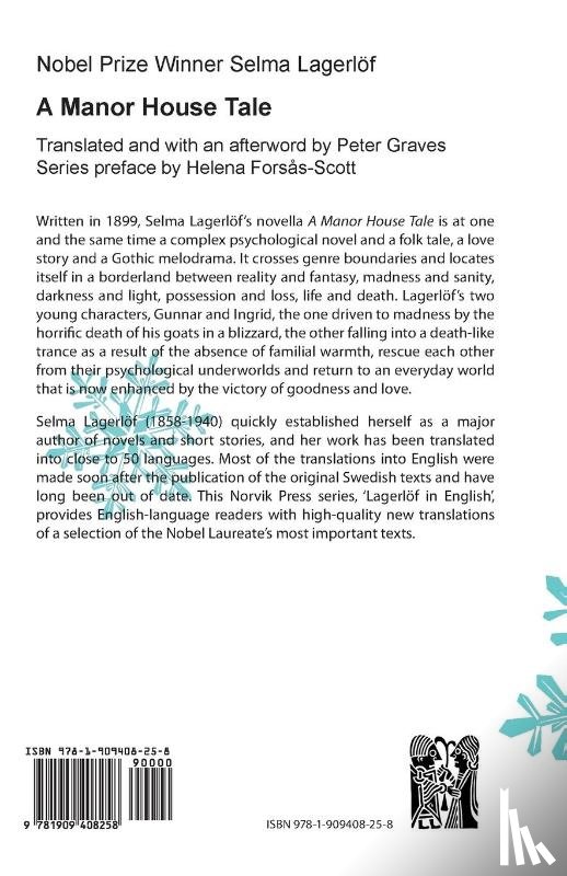 Selma Lagerlof, Peter Graves - A Manor House Tale