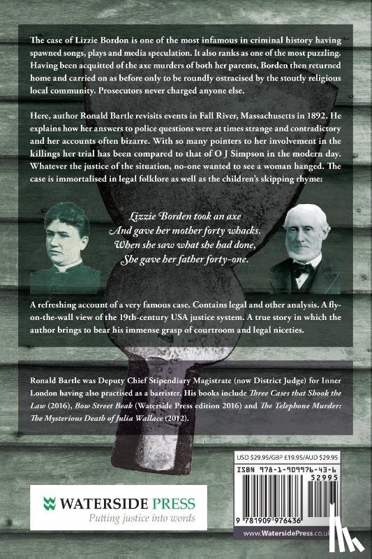 Bartle, Ronald - Lizzie Borden and the Massachusetts Axe Murders