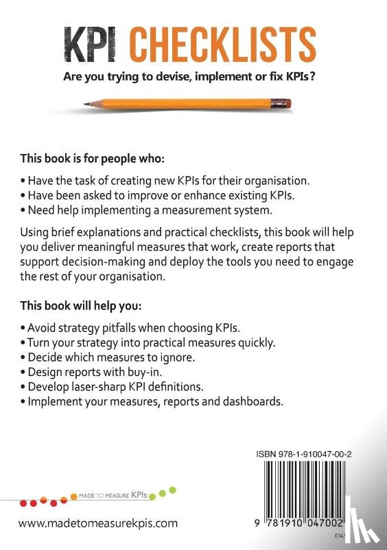 Smith, Bernie - KPI Checklists