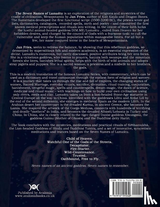 Fries, Jan - The Seven Names of Lamastu