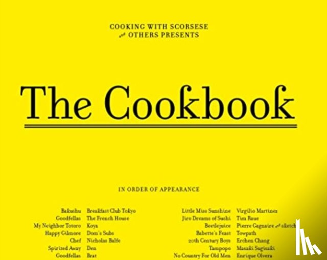  - Cooking with Scorsese - The Cookbook