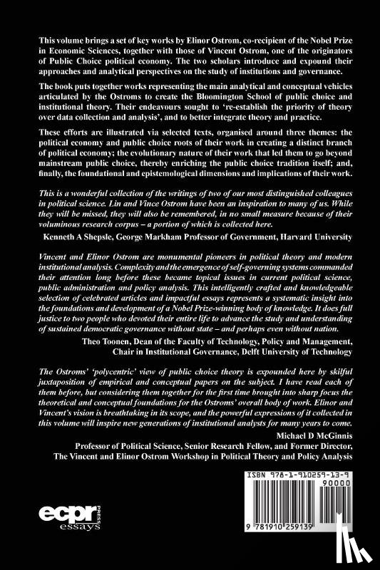 Ostrom, Elinor, Ostrom, Vincent - Choice, Rules and Collective Action