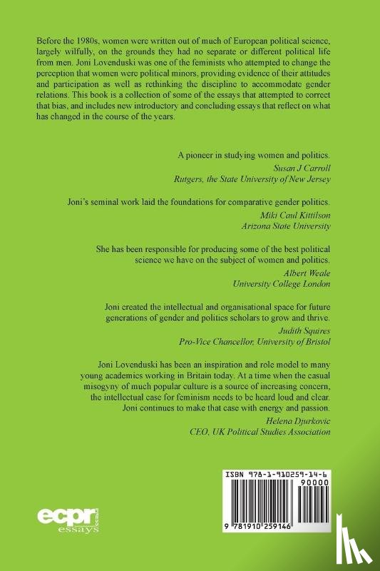 Lovenduski, Joni - Gendering Politics, Feminising Political Science