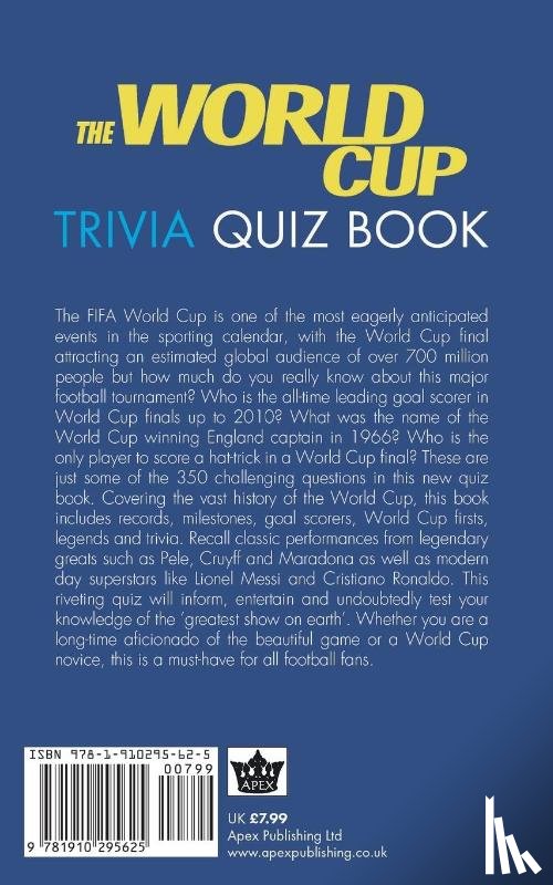 Franks, Carl - The World Cup Trivia Quiz Book
