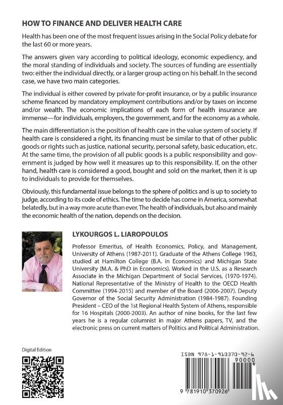 Liaropoulos, Lykourgos - US Health: A Failed System