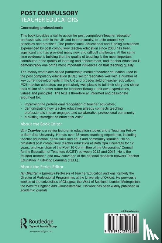 Crawley, Jim - Post Compulsory Teacher Educators: Connecting Professionals