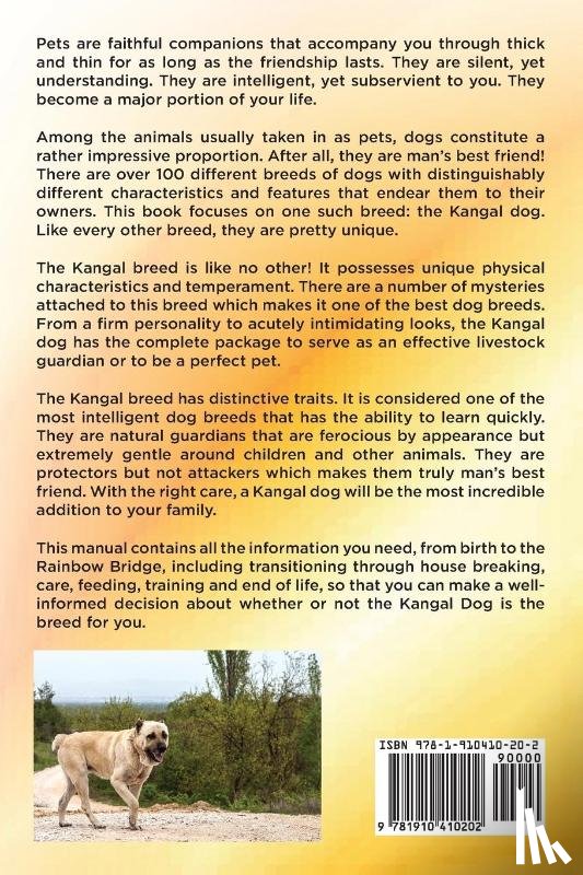 Burston, Matthew - Kangal Dog. the Ultimate Kangal Dog Manual. Kangal Dog Care, Costs, Feeding, Grooming, Health and Training All Included.
