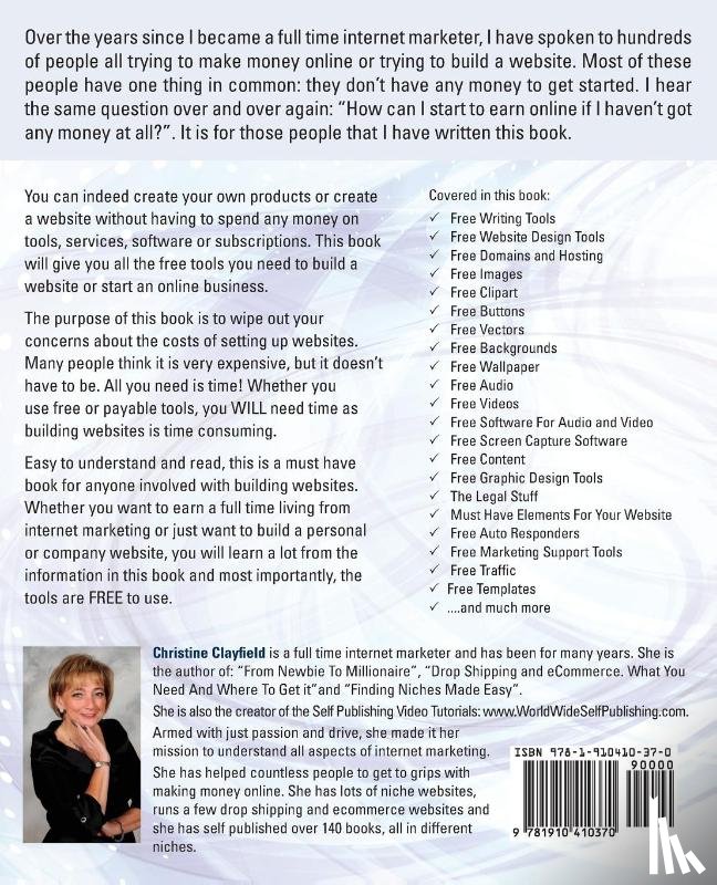Clayfield, Christine - Free Websites. Design Free Websites with Free Internet Marketing Tools and Resources. Free Website Design, Free Website Templates, Free Writing Tools,