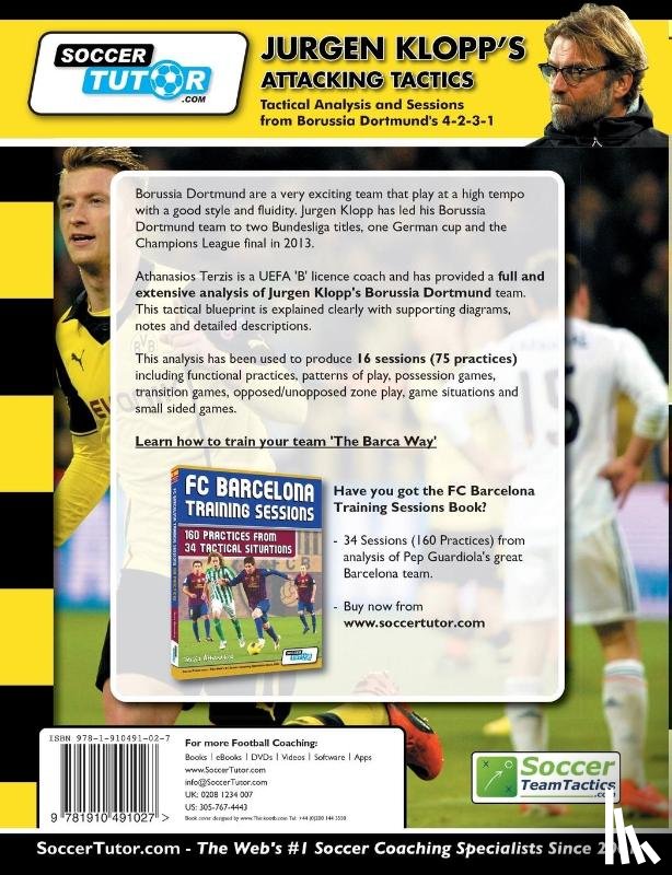 Terzis, Athanasios - Jurgen Klopp's Attacking Tactics - Tactical Analysis and Sessions from Borussia Dortmund's 4-2-3-1