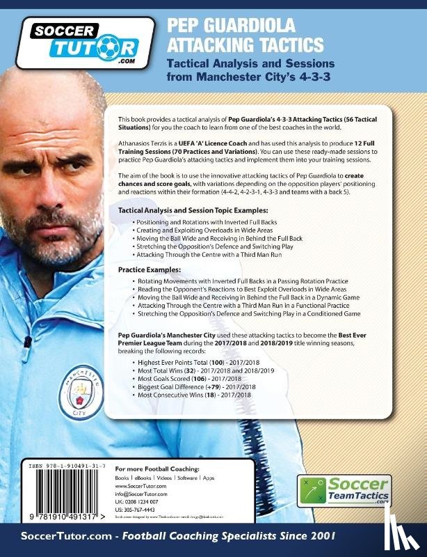 Terzis, Athanasios - Pep Guardiola Attacking Tactics - Tactical Analysis and Sessions from Manchester City's 4-3-3