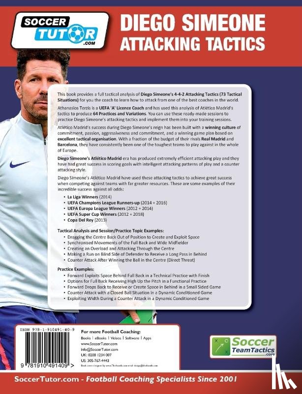 Terzis, Athanasios - Diego Simeone Attacking Tactics - Tactical Analysis and Sessions from Atletico Madrid's 4-4-2