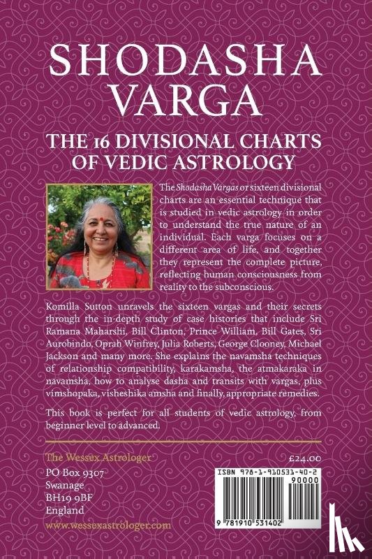 Sutton, Komilla - Shodasha Varga: The 16 Divisional Charts of Vedic Astrology