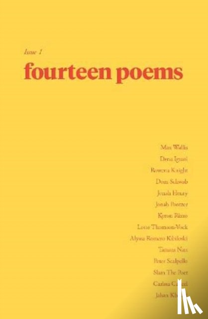 ed. Ben Townley-Caning - Fourteen Poems: Issue One