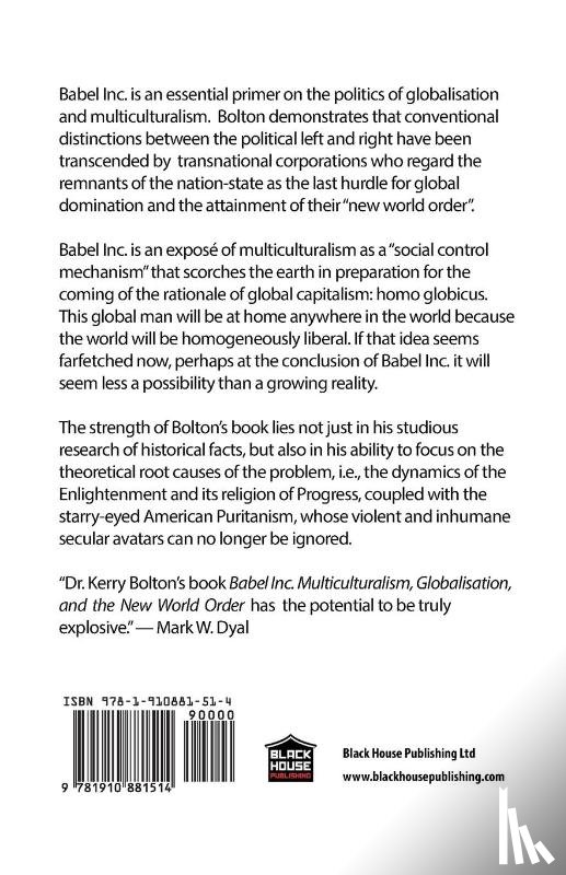 Bolton, Kerry - Babel Inc.