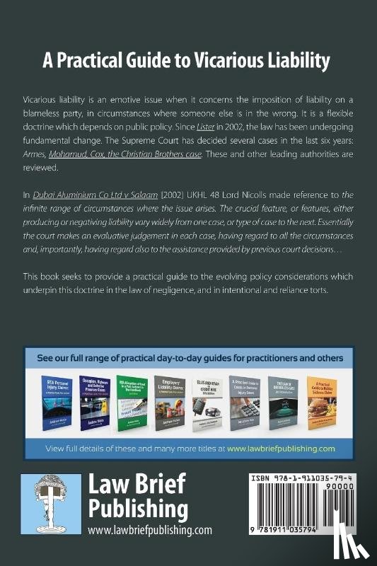Irvine, Mariel - A Practical Guide to Vicarious Liability