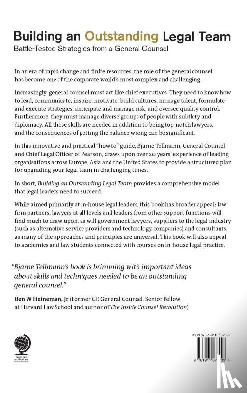 Tellmann, Bjarne P - Building an Outstanding Legal Team