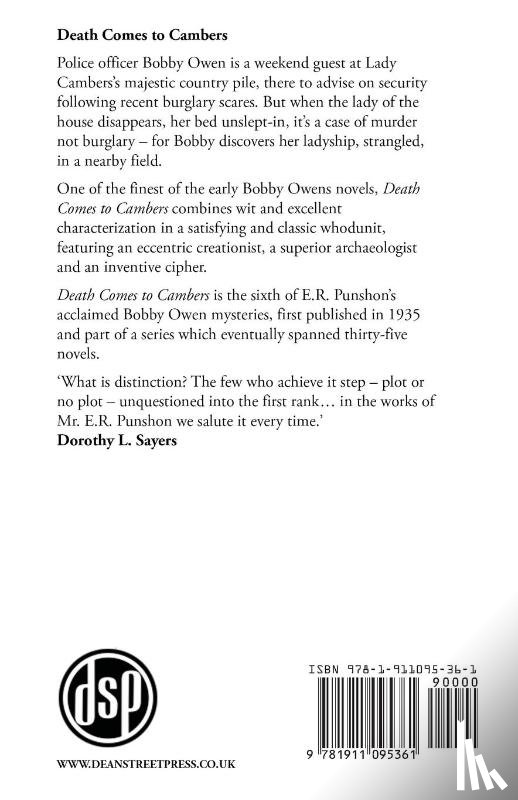 Punshon, E. R. - Death Comes to Cambers