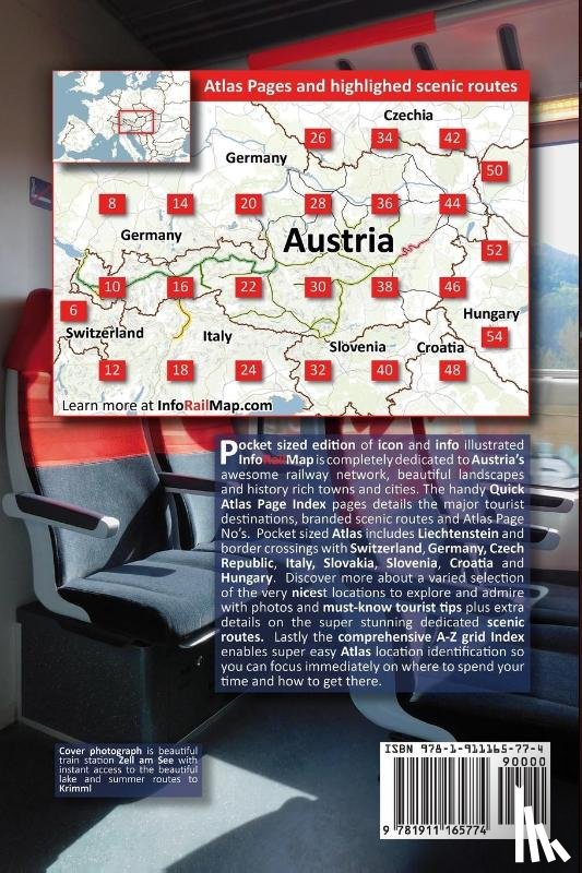 Ross, Caty, Hausen, Johan - AUSTRIA - ILLUSTRATED RAILWAY ATLAS - Designed for Interrail/Eurail Rail Pass