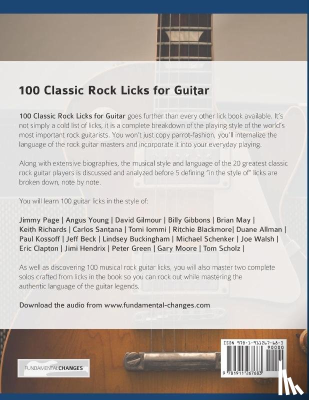 Alexander, Joseph - 100 Classic Rock Licks for Guitar