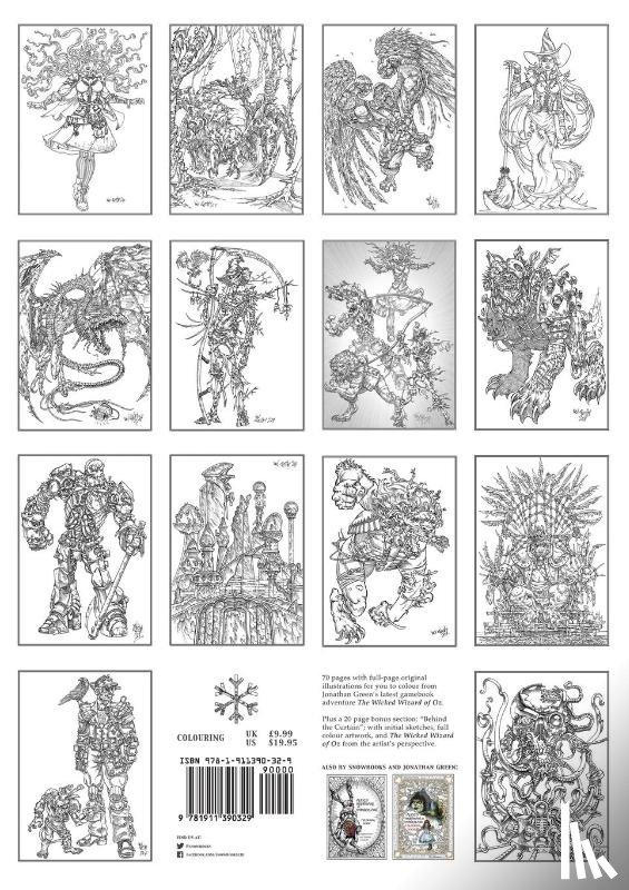 Green, Jonathan - The Wicked Wizard of Oz Colouring Book