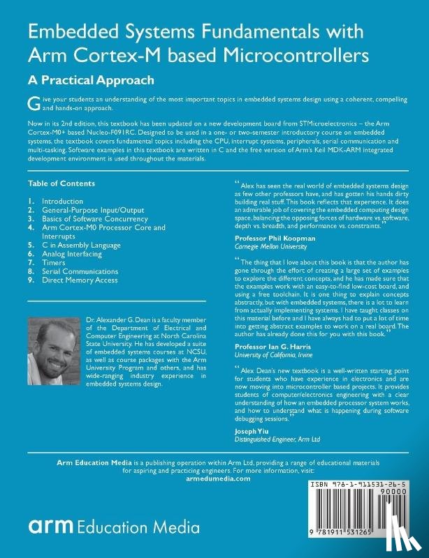 Dean, Alexander G - Embedded Systems Fundamentals with Arm Cortex-M based Microcontrollers