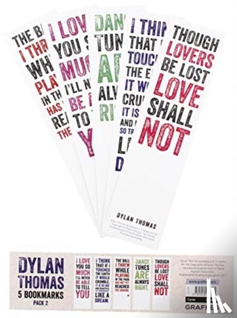 Thomas, Dylan - Dylan Thomas Bookmarks - Pack 2