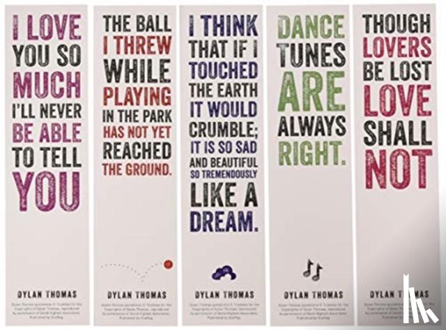 Thomas, Dylan - Dylan Thomas Bookmarks - Pack 1