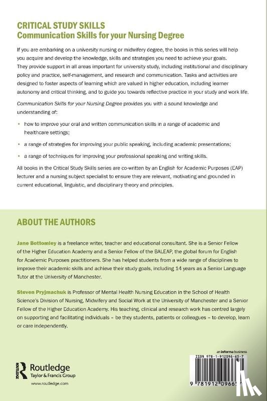 Bottomley, Jane, Pryjmachuk, Steven - Communication Skills for your Nursing Degree