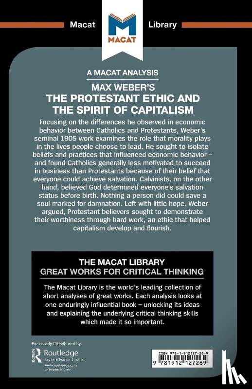 Guzman, Sebastian - An Analysis of Max Weber's The Protestant Ethic and the Spirit of Capitalism